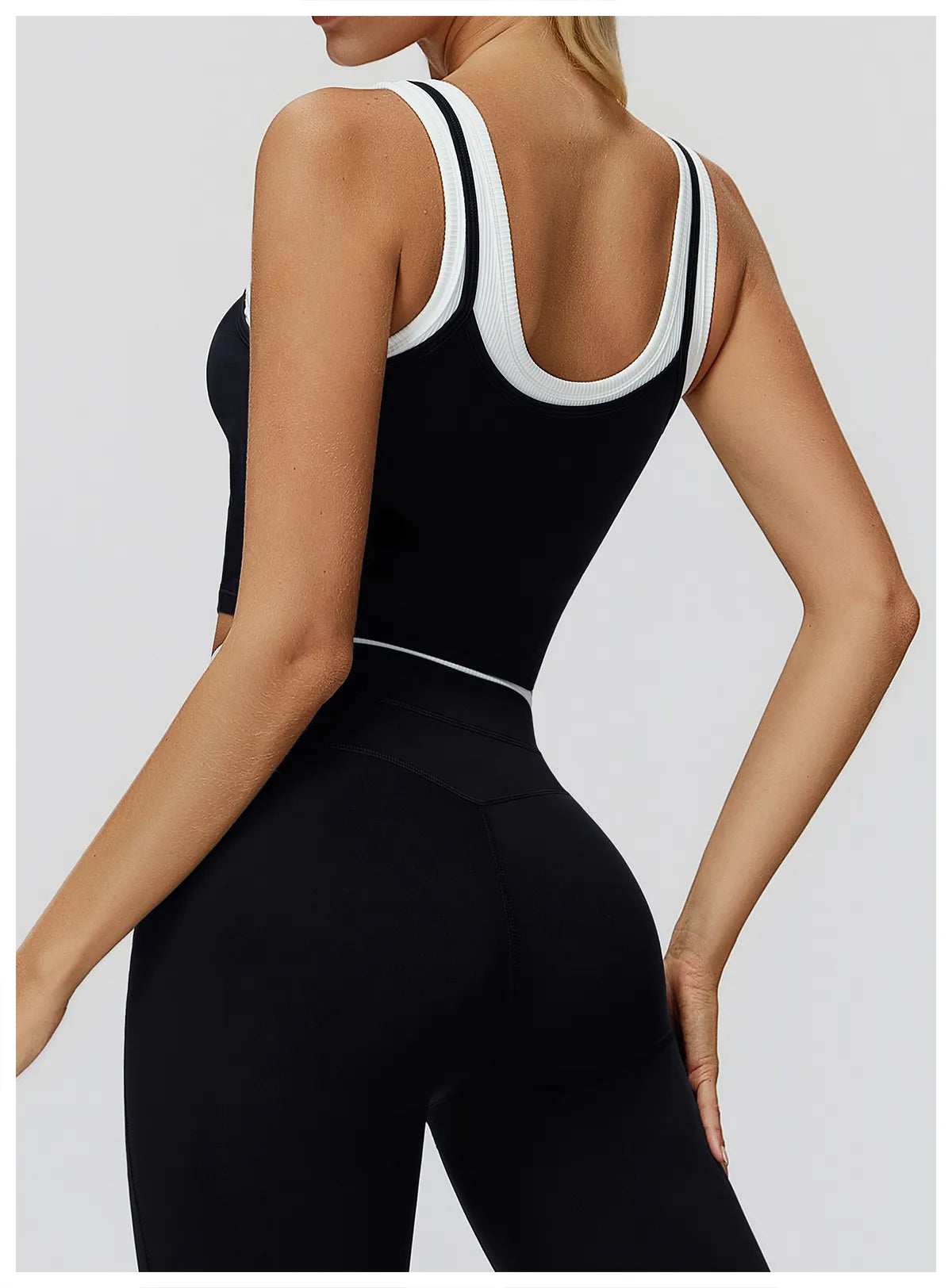 Two-Piece Sports Bra Top with Nude Sensation Fabric