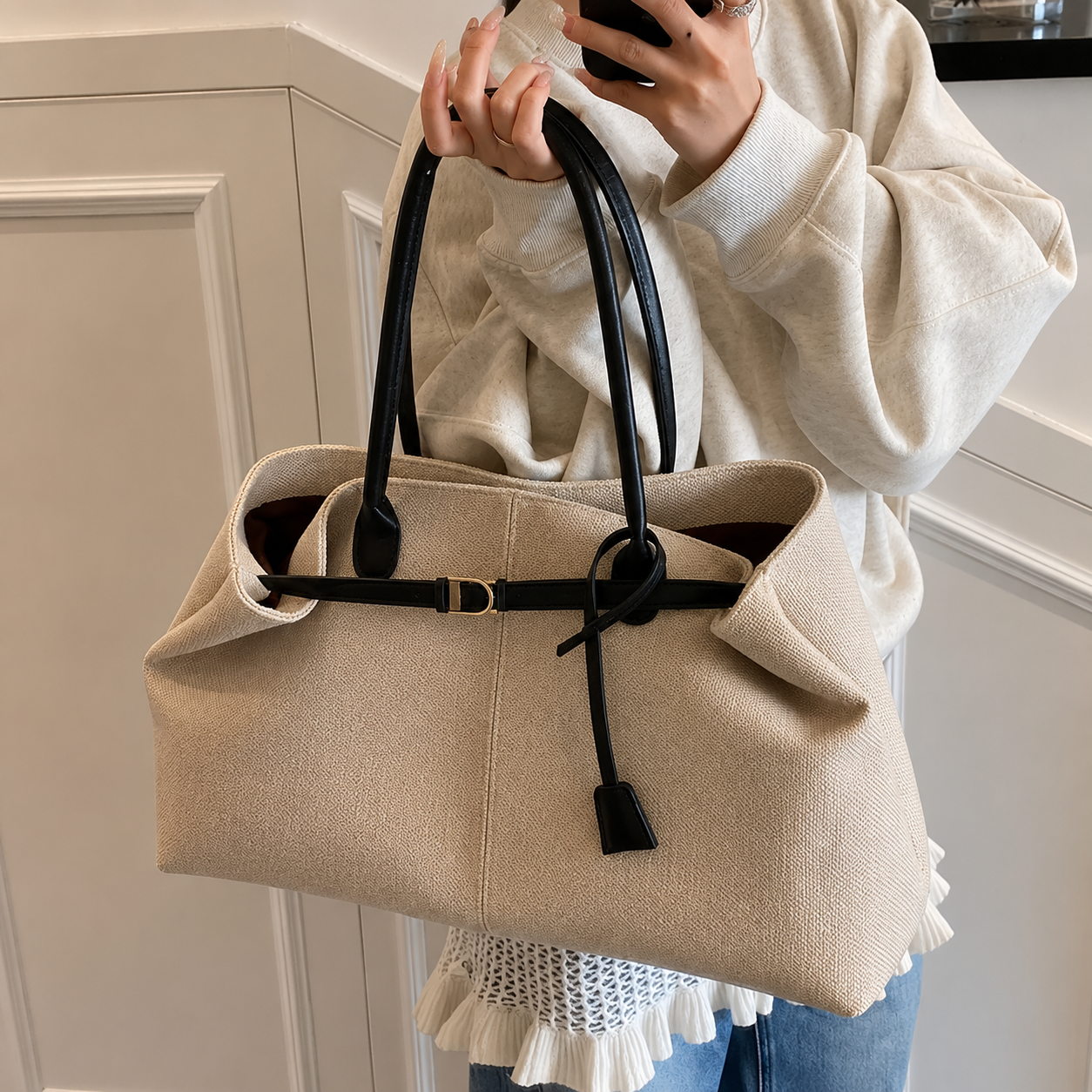 Casual Large-Capacity Canvas Bag