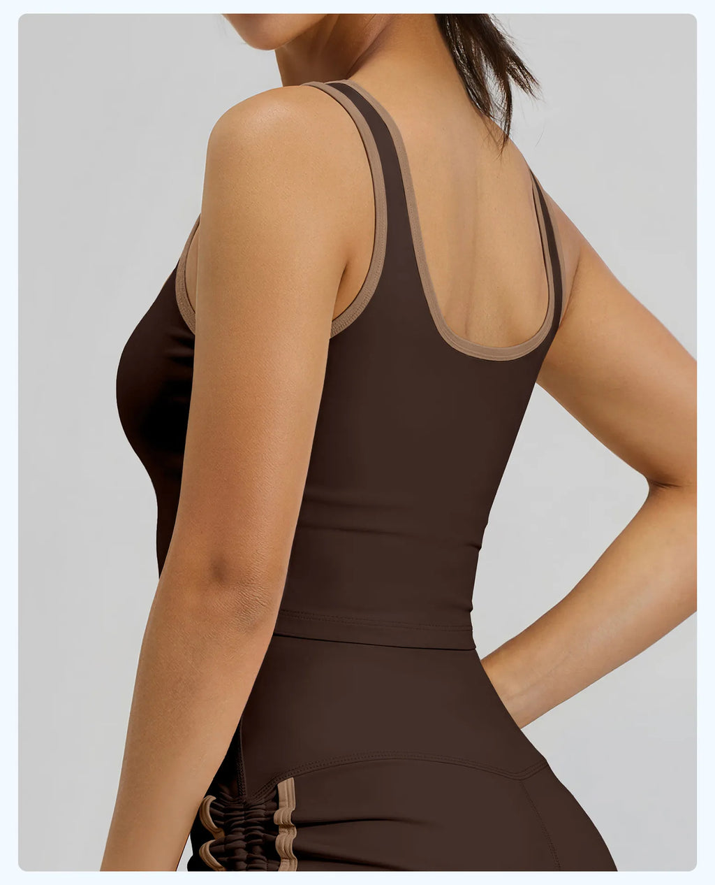 Yoga Running Sports Bra with Fixed Cups