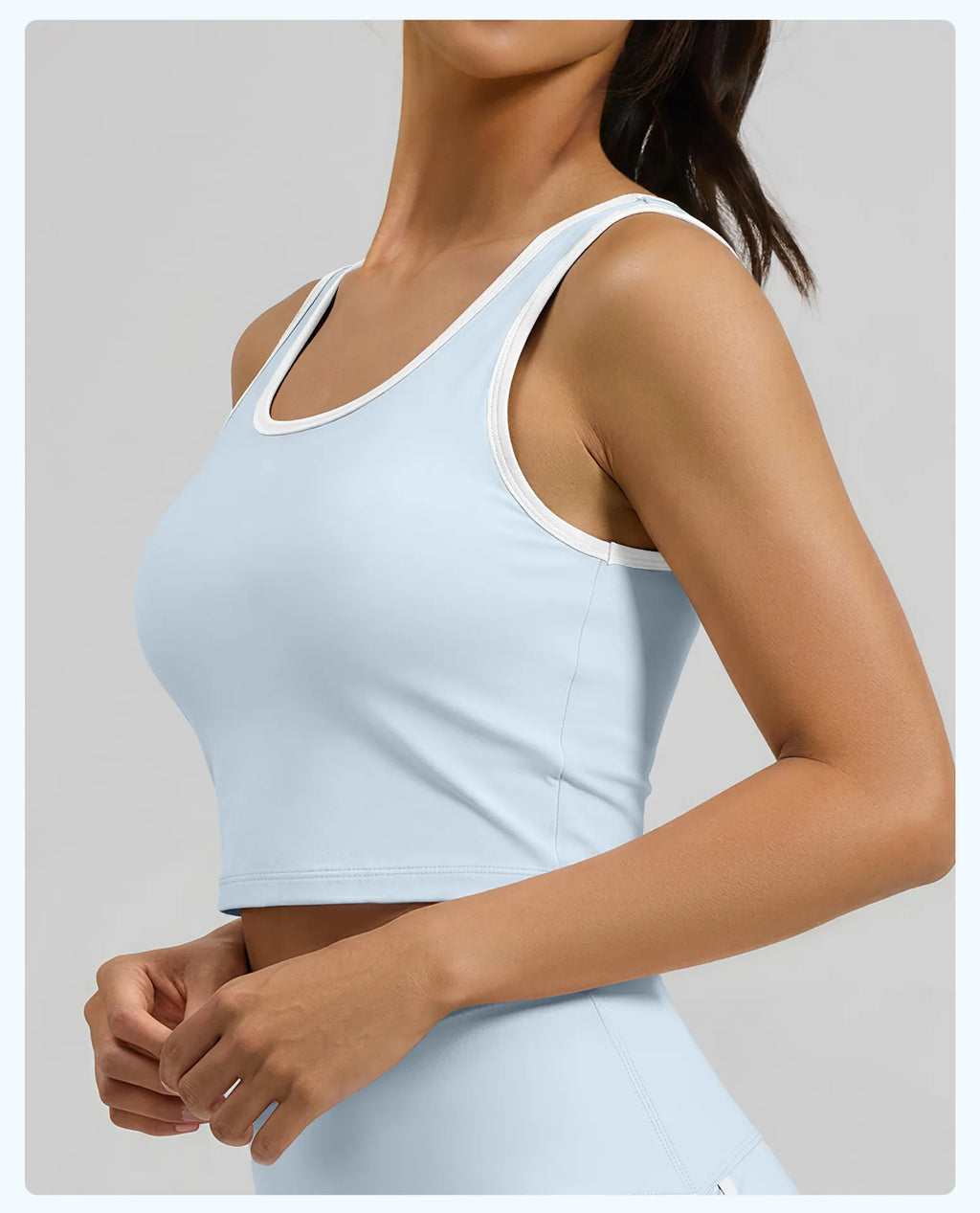 Yoga Running Sports Bra with Fixed Cups