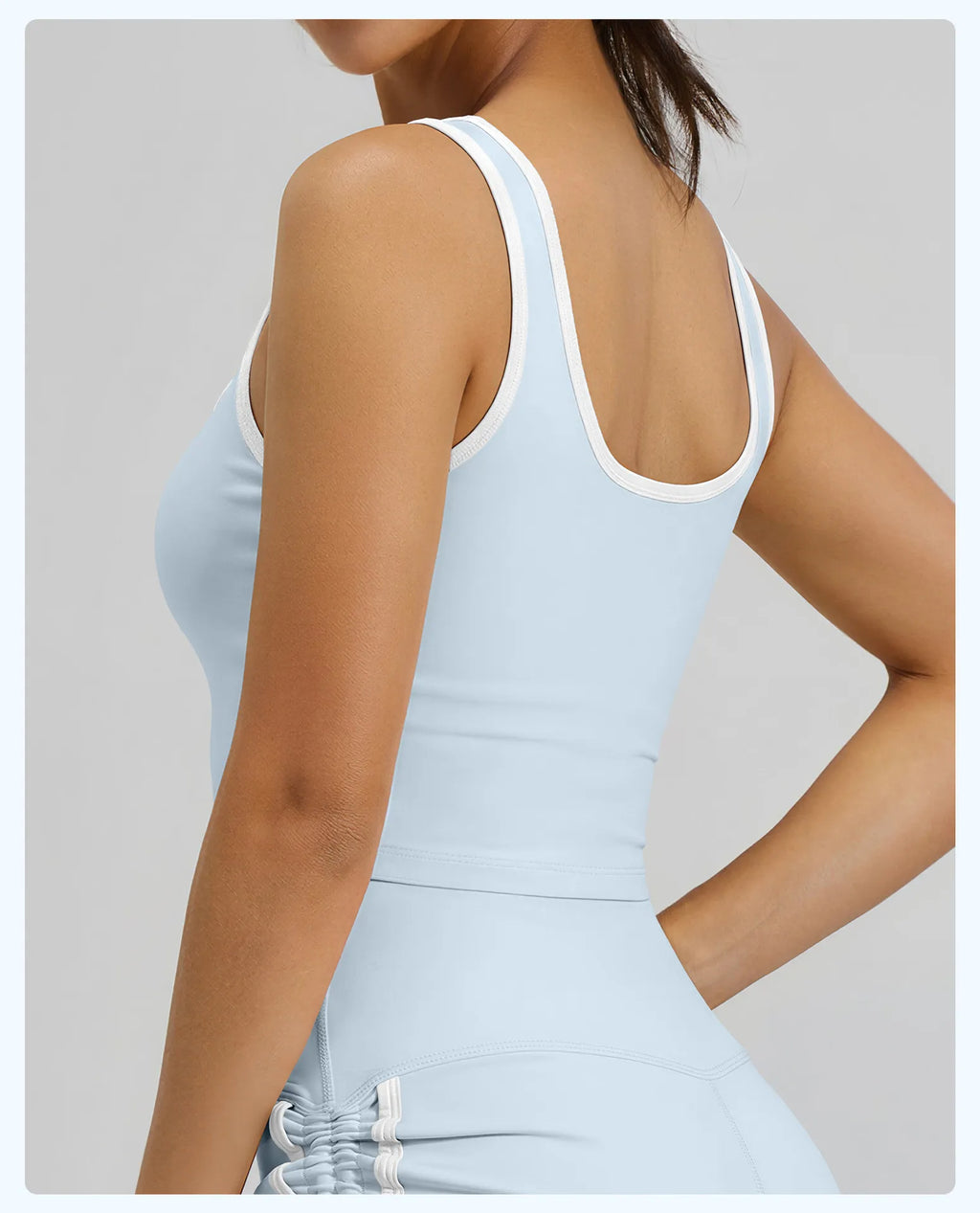Yoga Running Sports Bra with Fixed Cups
