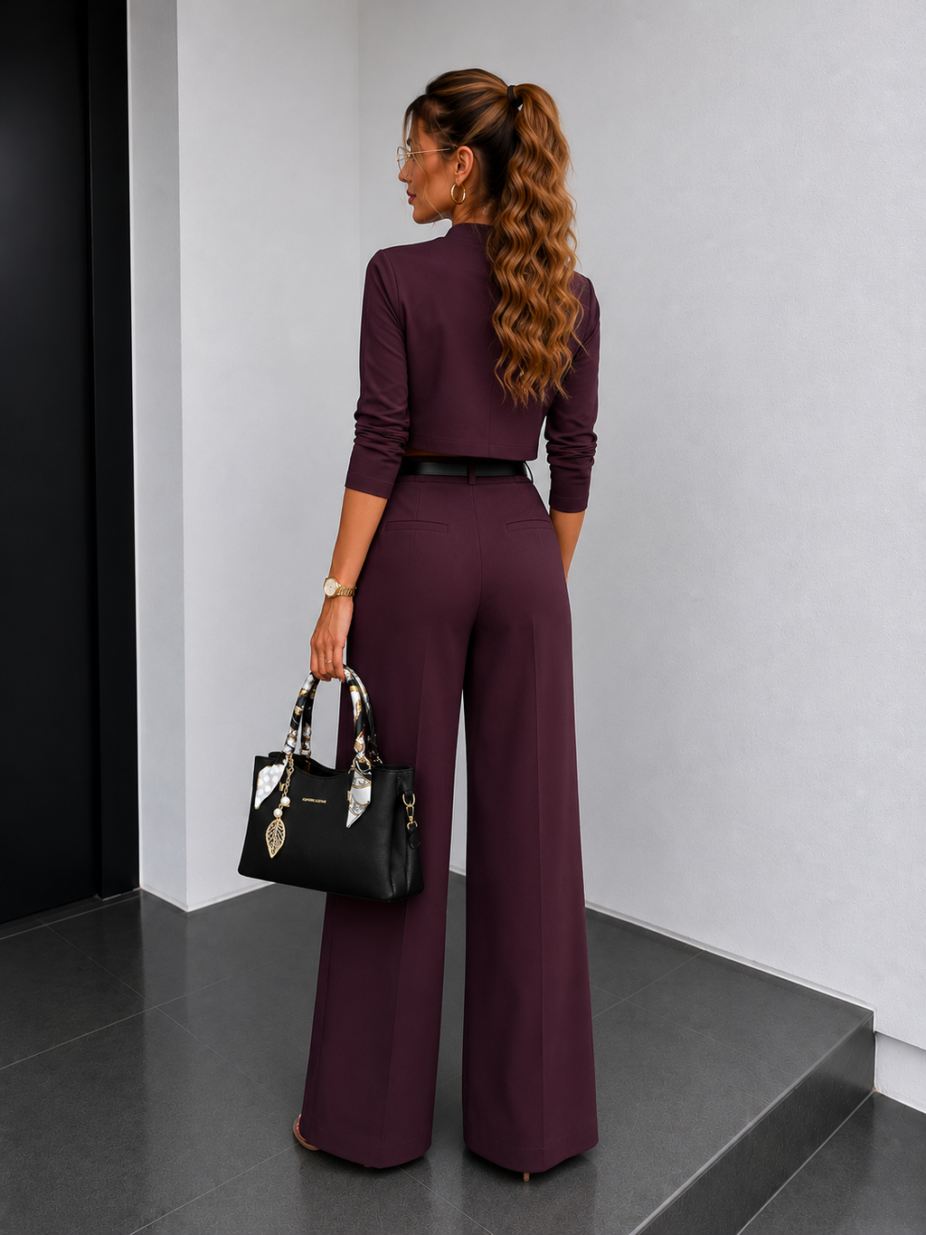 Women's Casual Two-Piece Trousers Set
