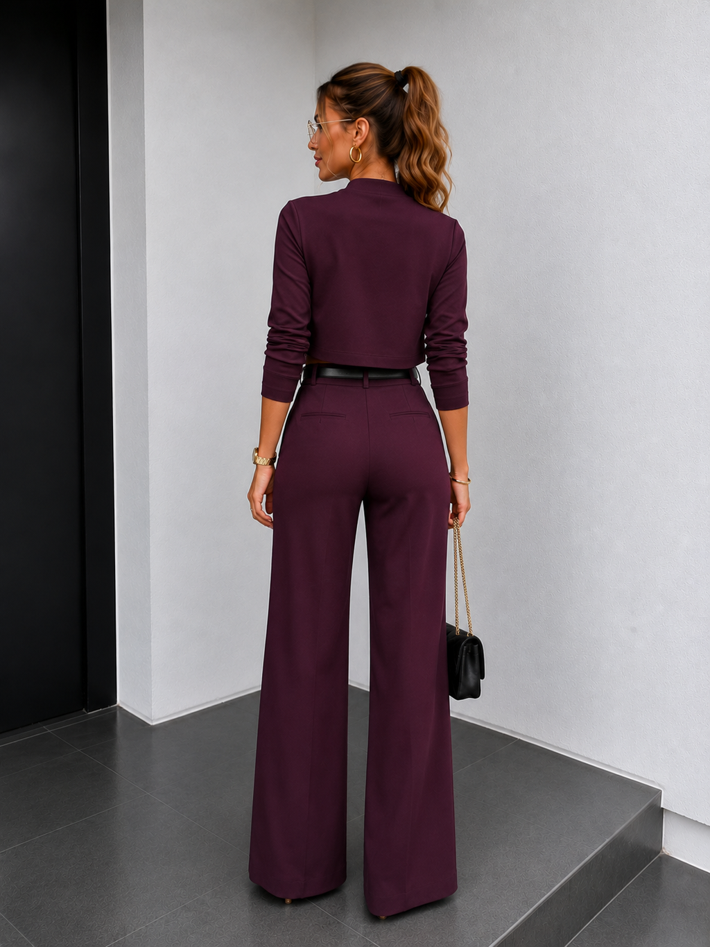 Women's Casual Two-Piece Trousers Set