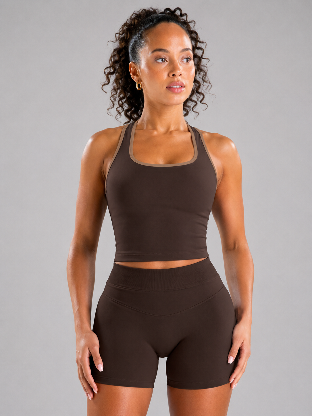 Yoga Running Sports Bra with Fixed Cups