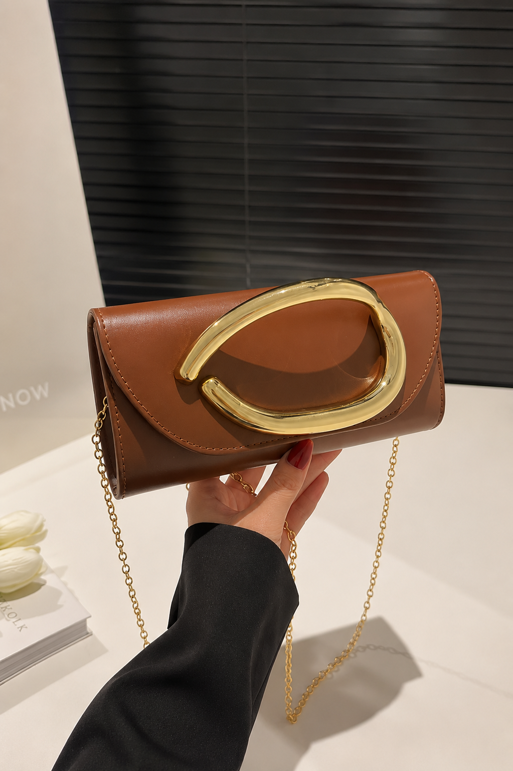 Retro Metal Crossbody Evening Bag