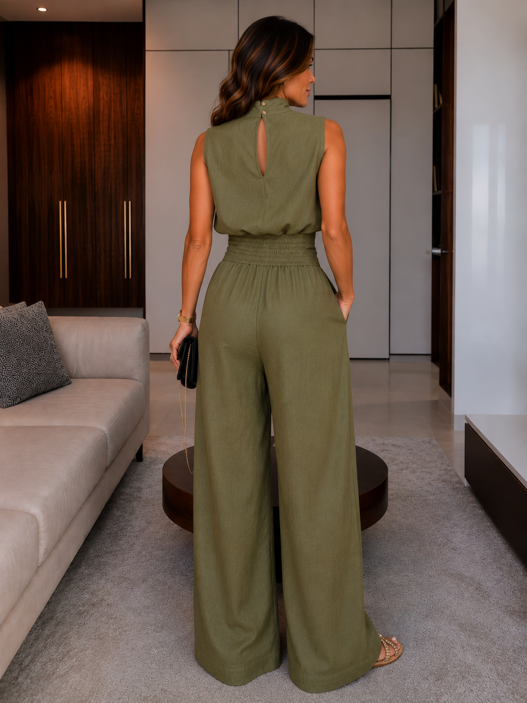 Women's Sleeveless Vest and Pants Casual Set