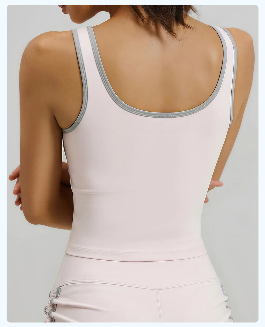 Yoga Running Sports Bra with Fixed Cups