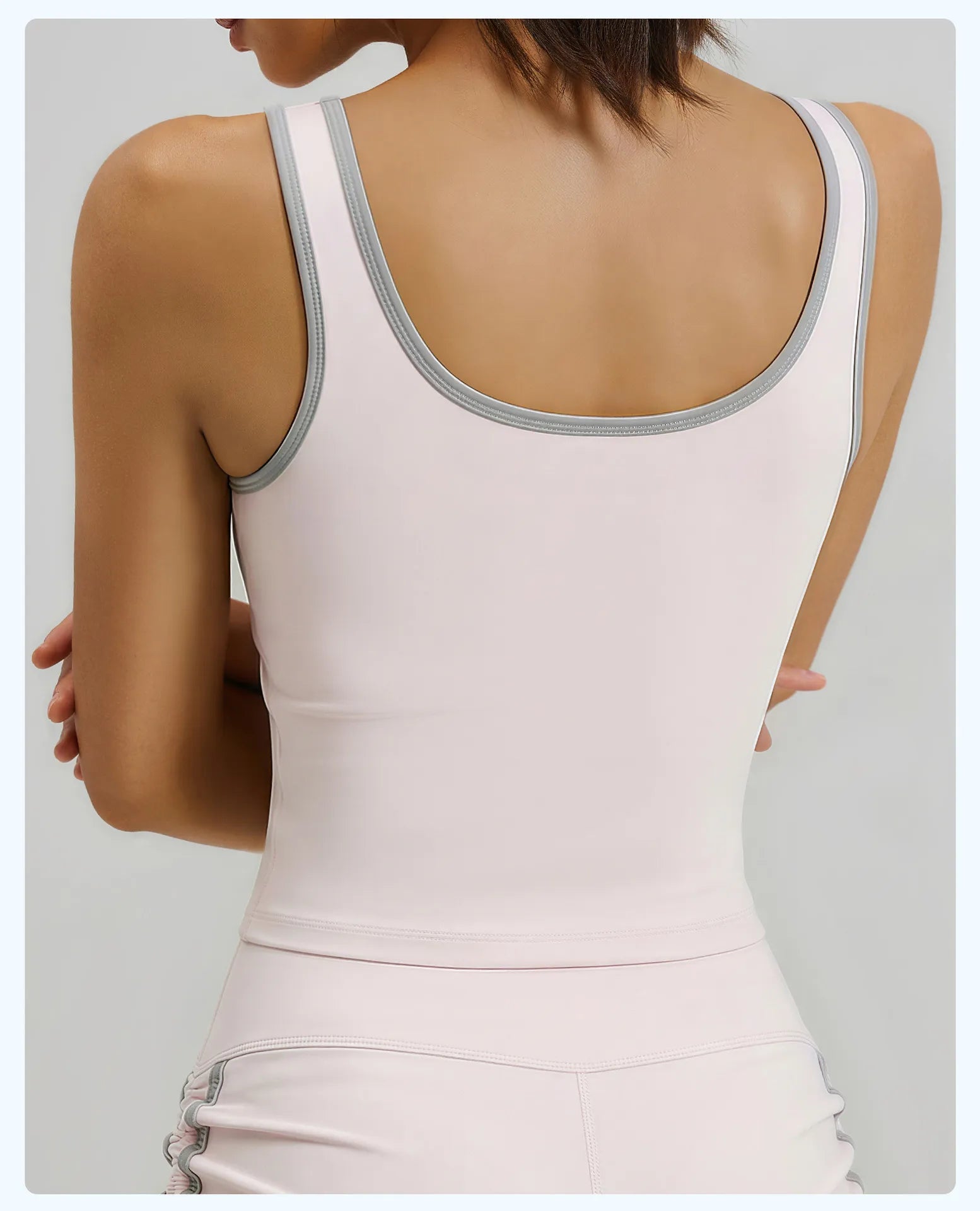 Yoga Running Sports Bra with Fixed Cups